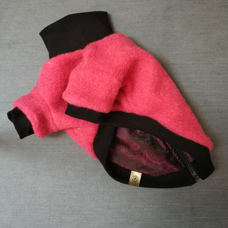 Różowa kurtka dla Psa | Woolly! Bubble Gum